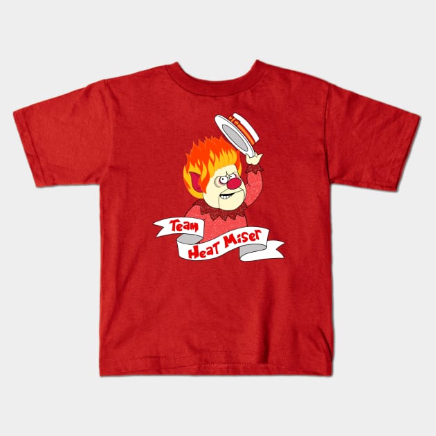 Team Heat Miser Kids T-Shirt by ToonSkribblez